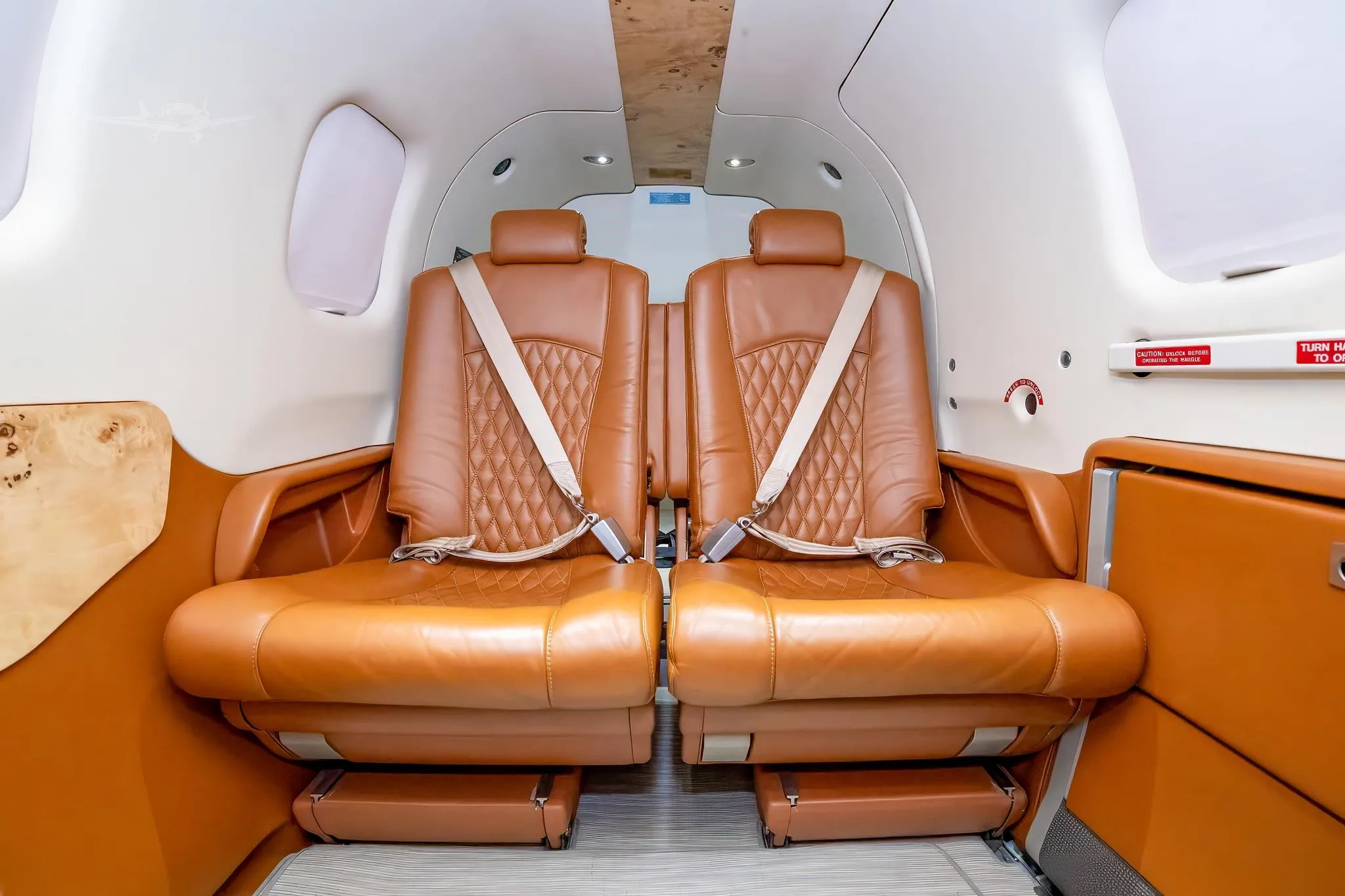Cabin interior of a 2012 DAHER TBM 850.