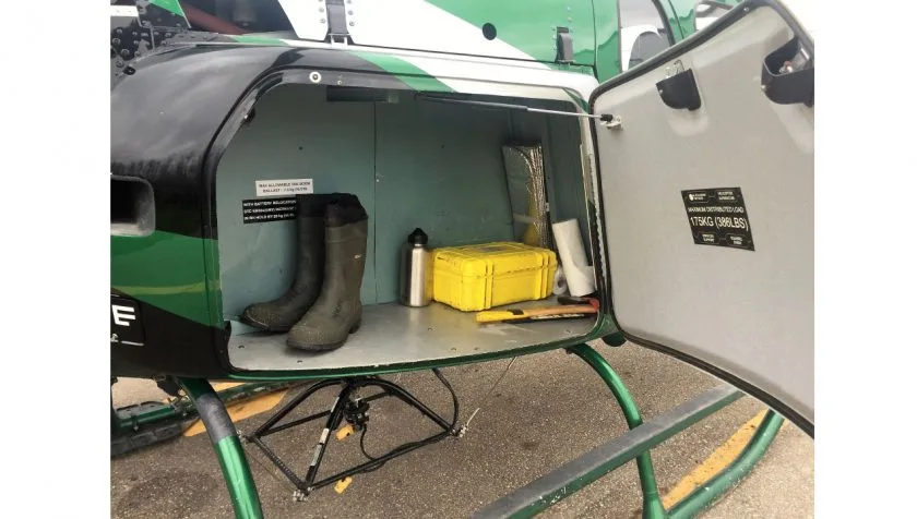 Engine detail of a 2009 Eurocopter AS350B2 4756.