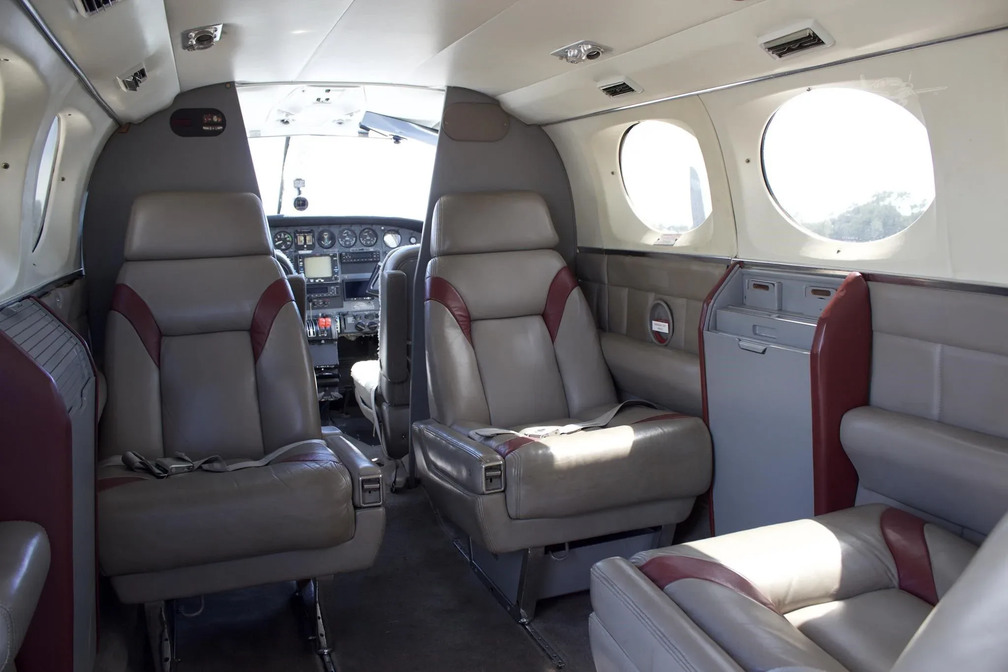Cabin interior of a 1980 CESSNA 414A.