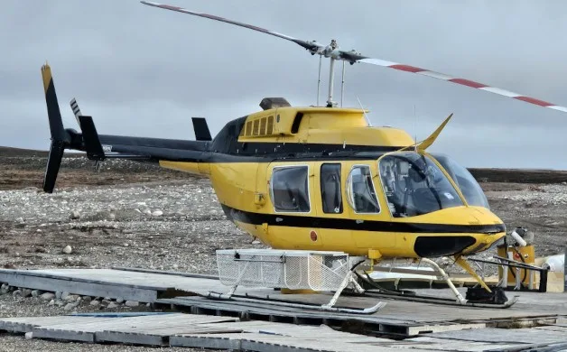 Marketing image of a 1979 Bell 206L.
