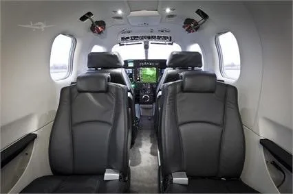 Cabin interior of a 2010 DAHER TBM 850.