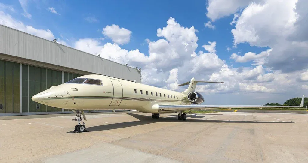 Marketing image of a 2007 Bombardier Global.