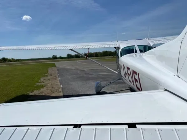 Exterior view of a 1979 Cessna 172N Skyhawk II.