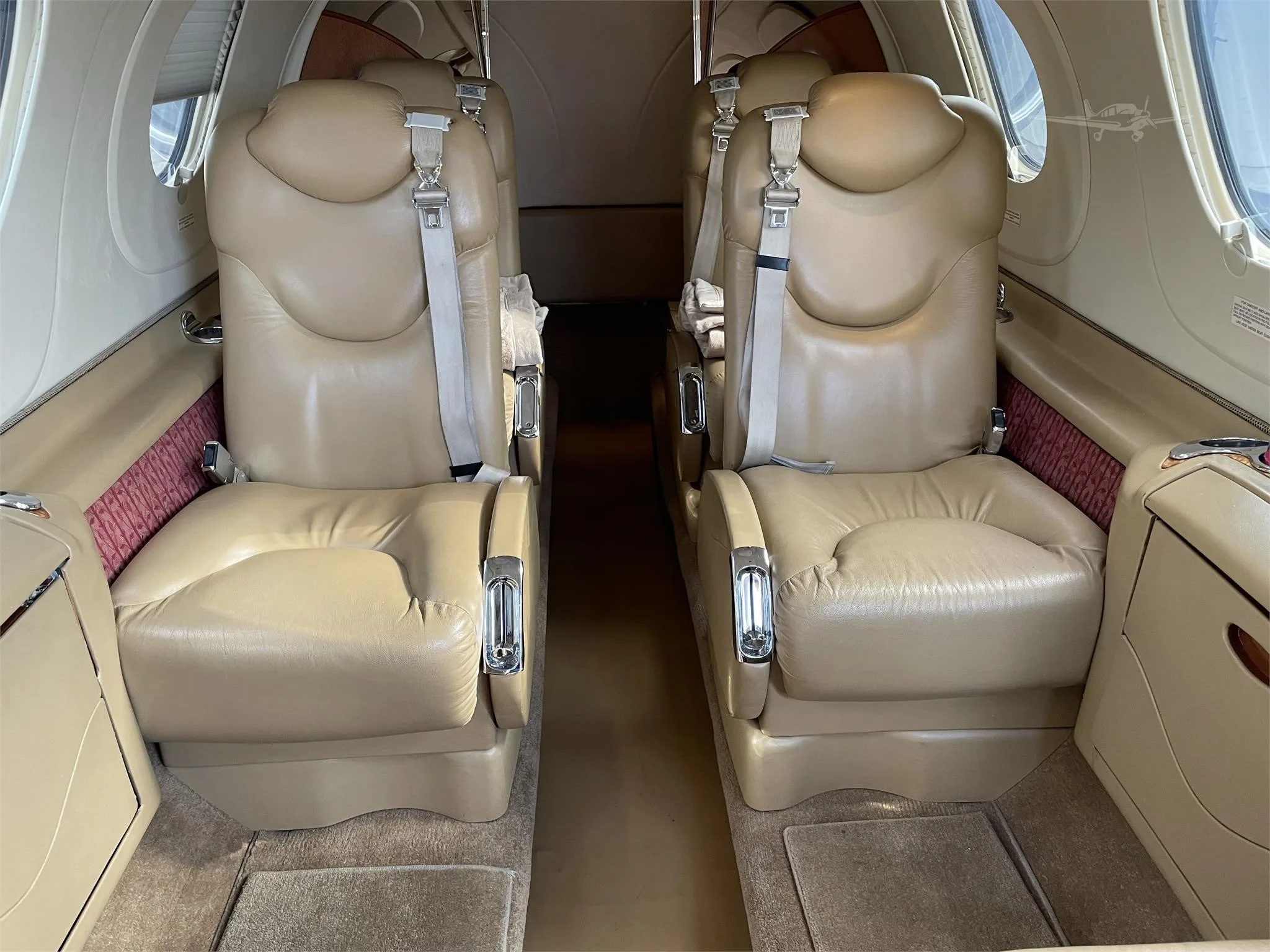 Cabin interior of a 2002 BEECHCRAFT PREMIER I.