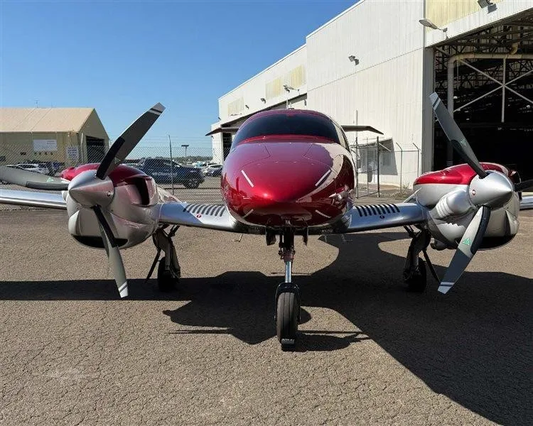 Exterior view of a 2022 DIAMOND DA62, VH-XWJ.