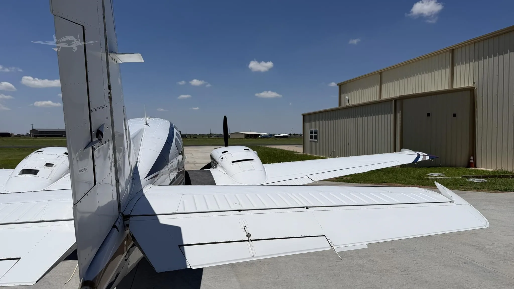 Exterior view of a 1977 BEECHCRAFT 58P BARON, N358PB.