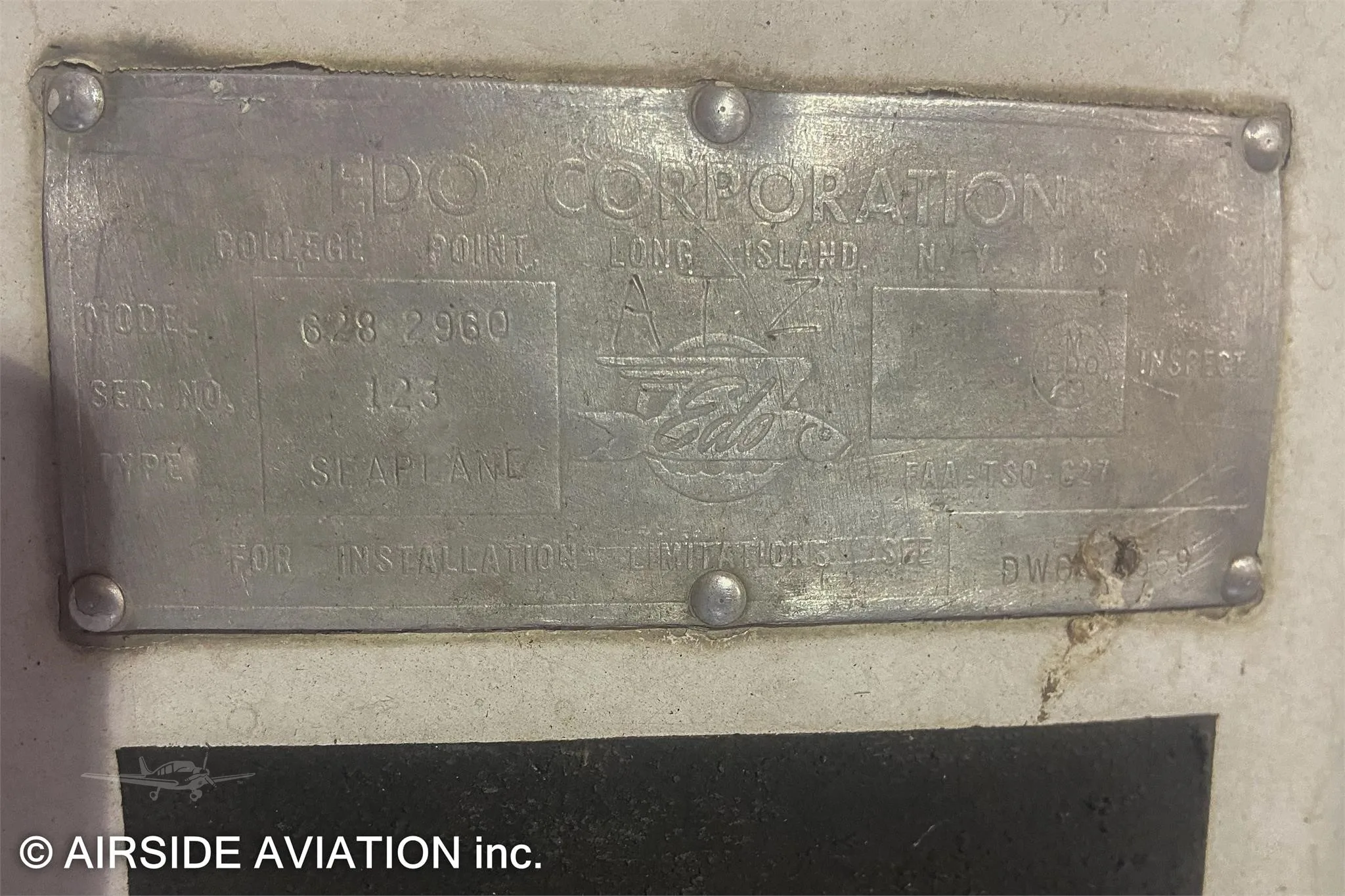 Engine detail of a 1976 CESSNA A185F FLOATPLANE.
