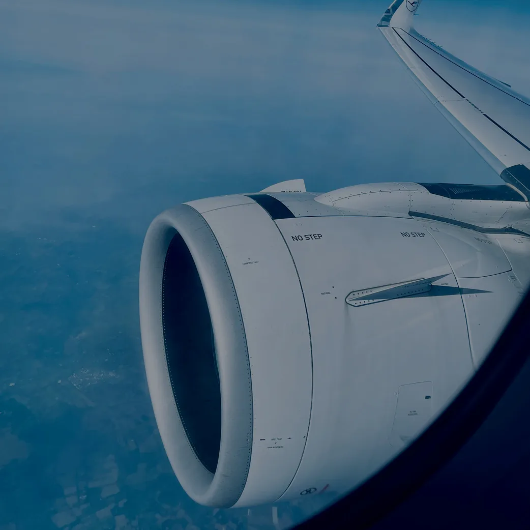 Engine detail of a 2004 Boeing.