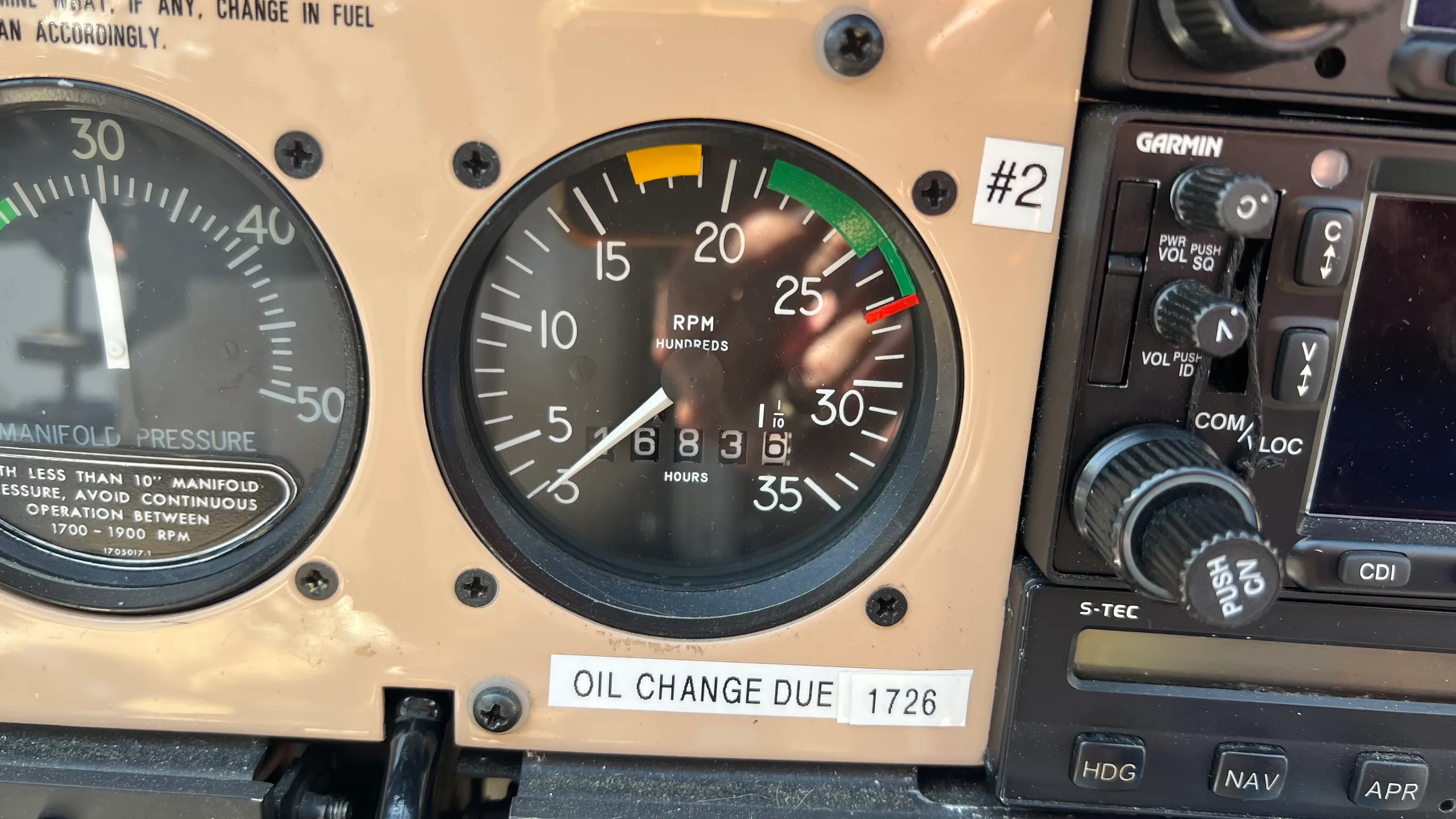 Cockpit and instrument panel of a 1977.