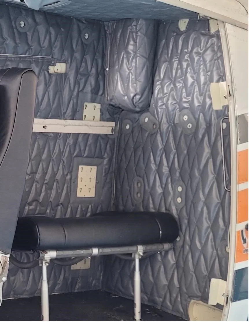 Cabin interior of a 1997 BELL 412EP.