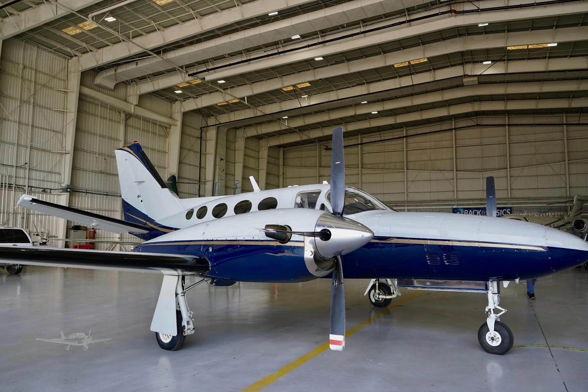 Exterior view of a 1984 CESSNA CONQUEST I, N76SJ.