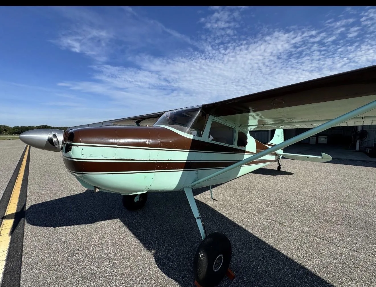 Exterior view of a 1953 CESSNA 170B, N1881C.