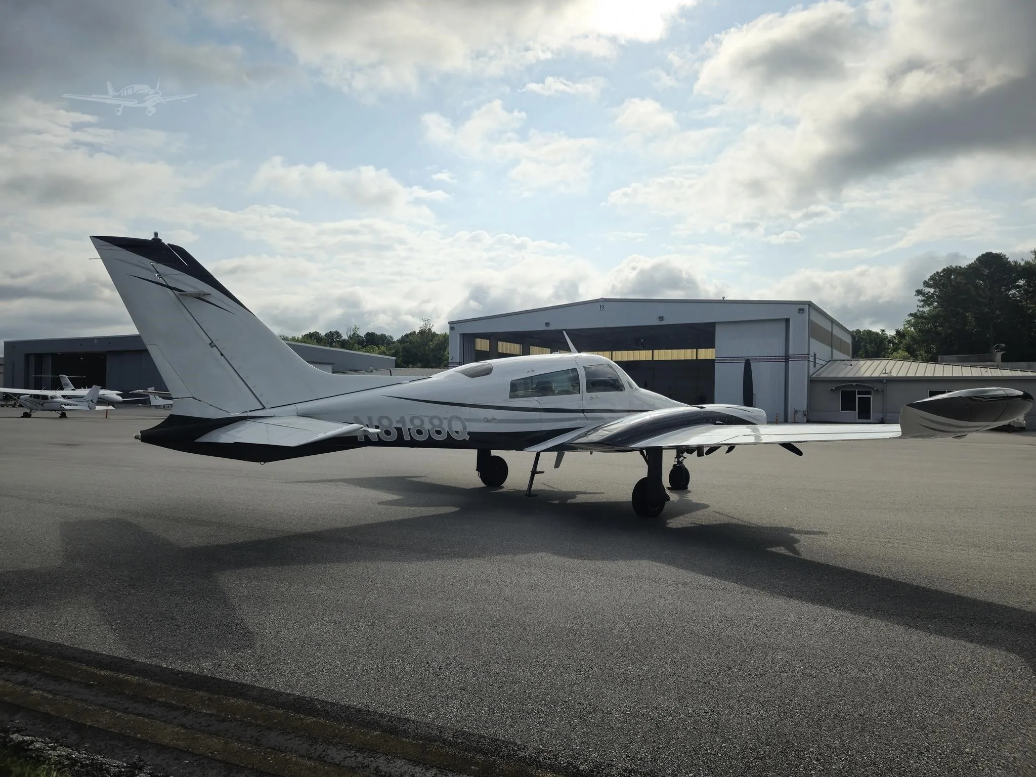 Exterior view of a 1972 CESSNA T310Q, N8188Q.
