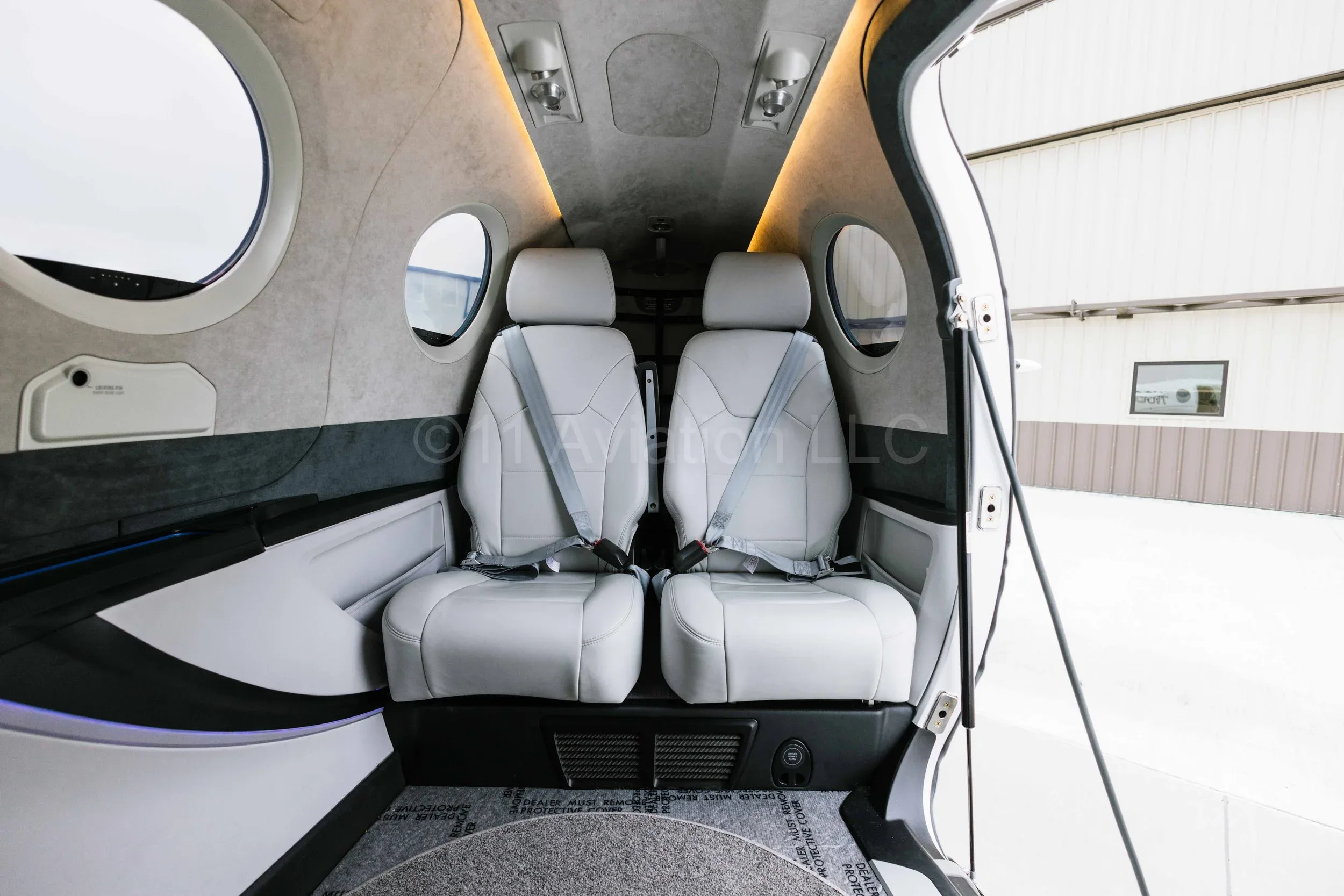 Cabin interior of a 2023 Hartzell PT6A-67A.