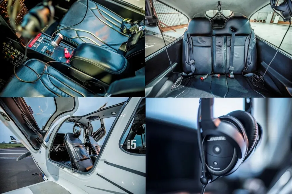 Cabin interior of a 2013 Cirrus SR22 G5-Grand- Ano 2013.