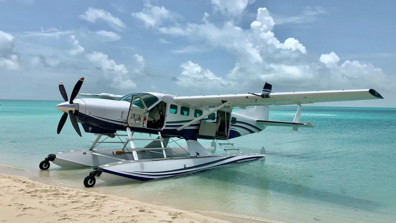 Exterior view of a 2021 CESSNA CARAVAN 208B GRAND EX AMPHIBIAN, N294JS.