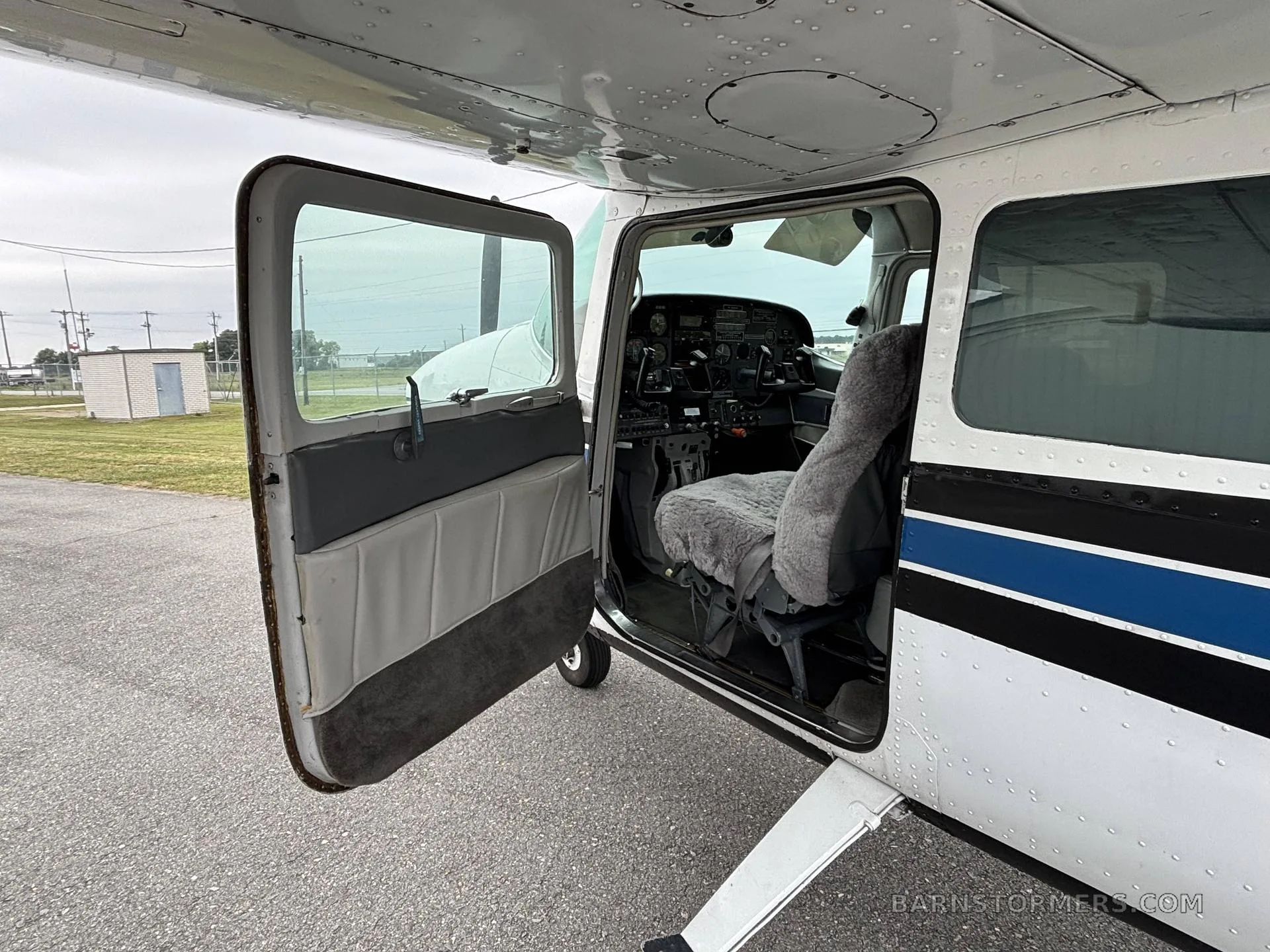 Exterior view of a Cessna.