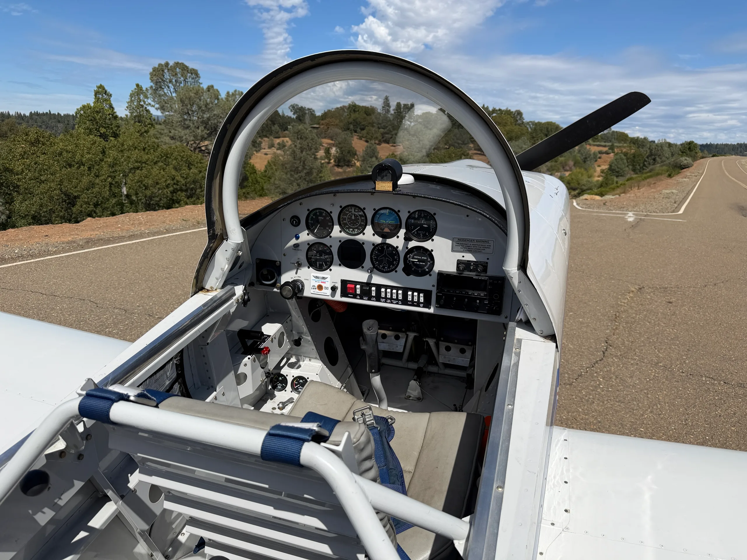 Exterior view of a 2003 Vans RV-8, N620JB.