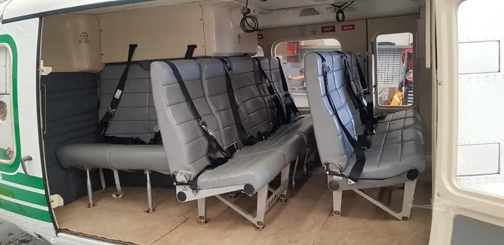 Cabin interior of a 2009 BELL 412EP.