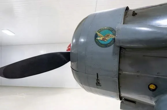 Engine detail of a 1951 HARVARD MKIV.