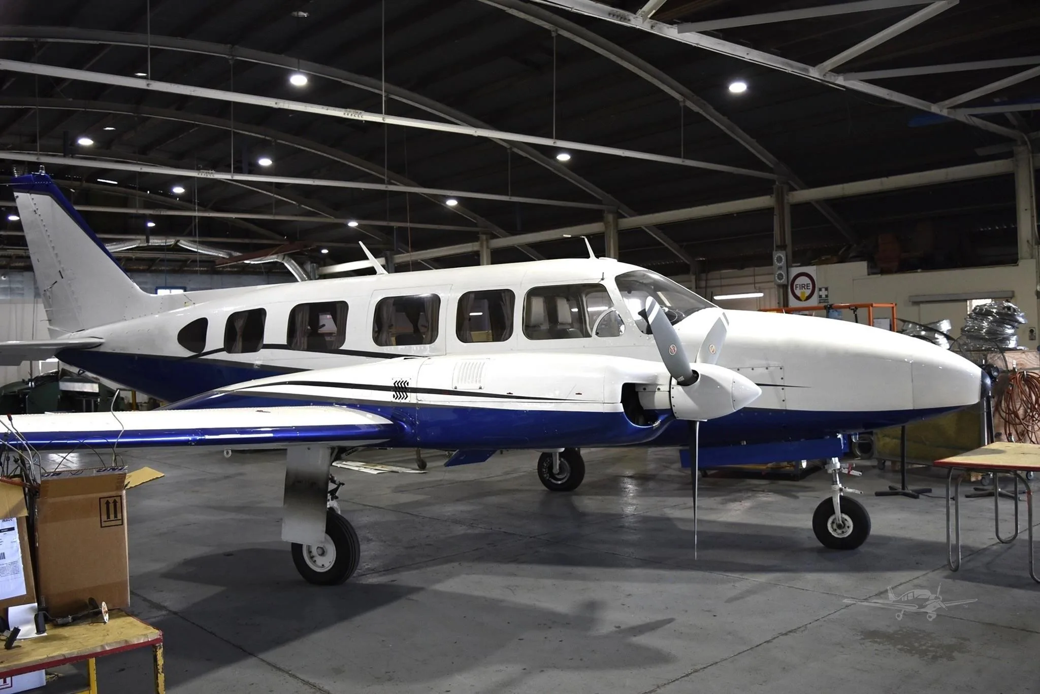 Exterior view of a 1973 PIPER NAVAJO CHIEFTAIN.