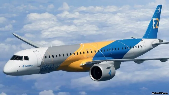 Marketing image of a 2020 Embraer ERJ195-E2.