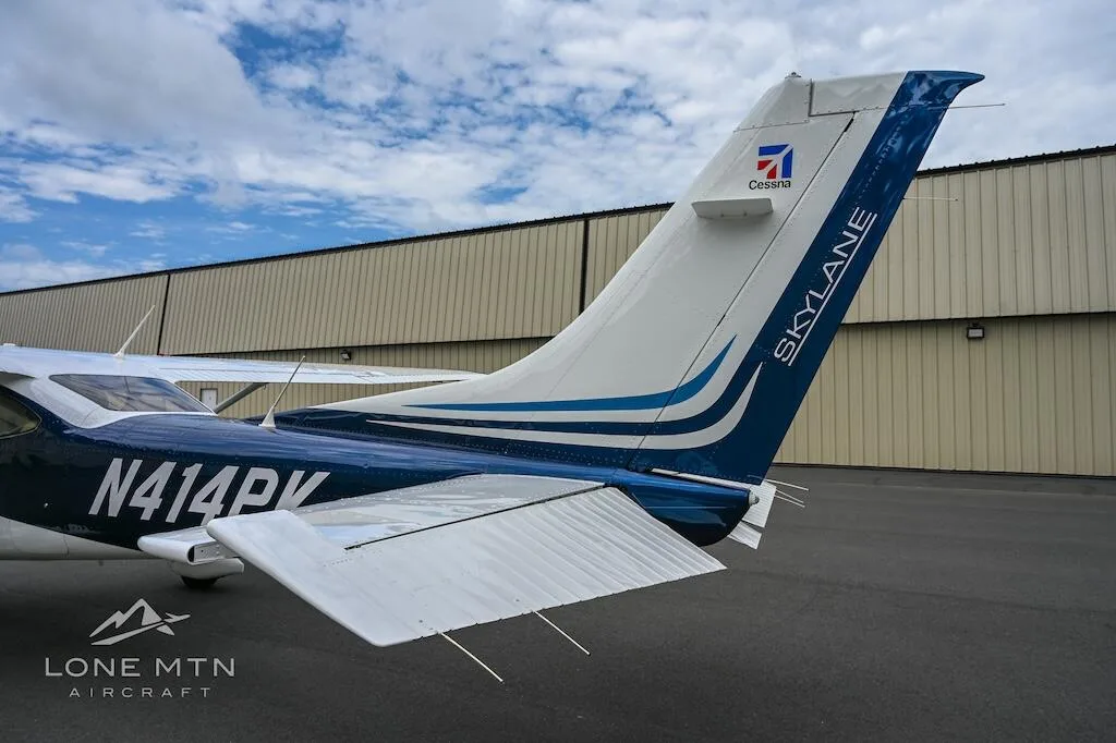 Exterior view of a 2023 Cessna 182T Skylane.