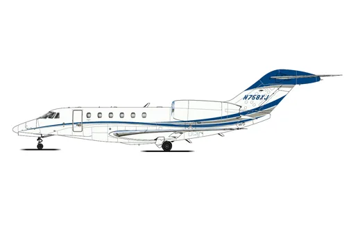 Exterior view of a 2006 Cessna citation x.