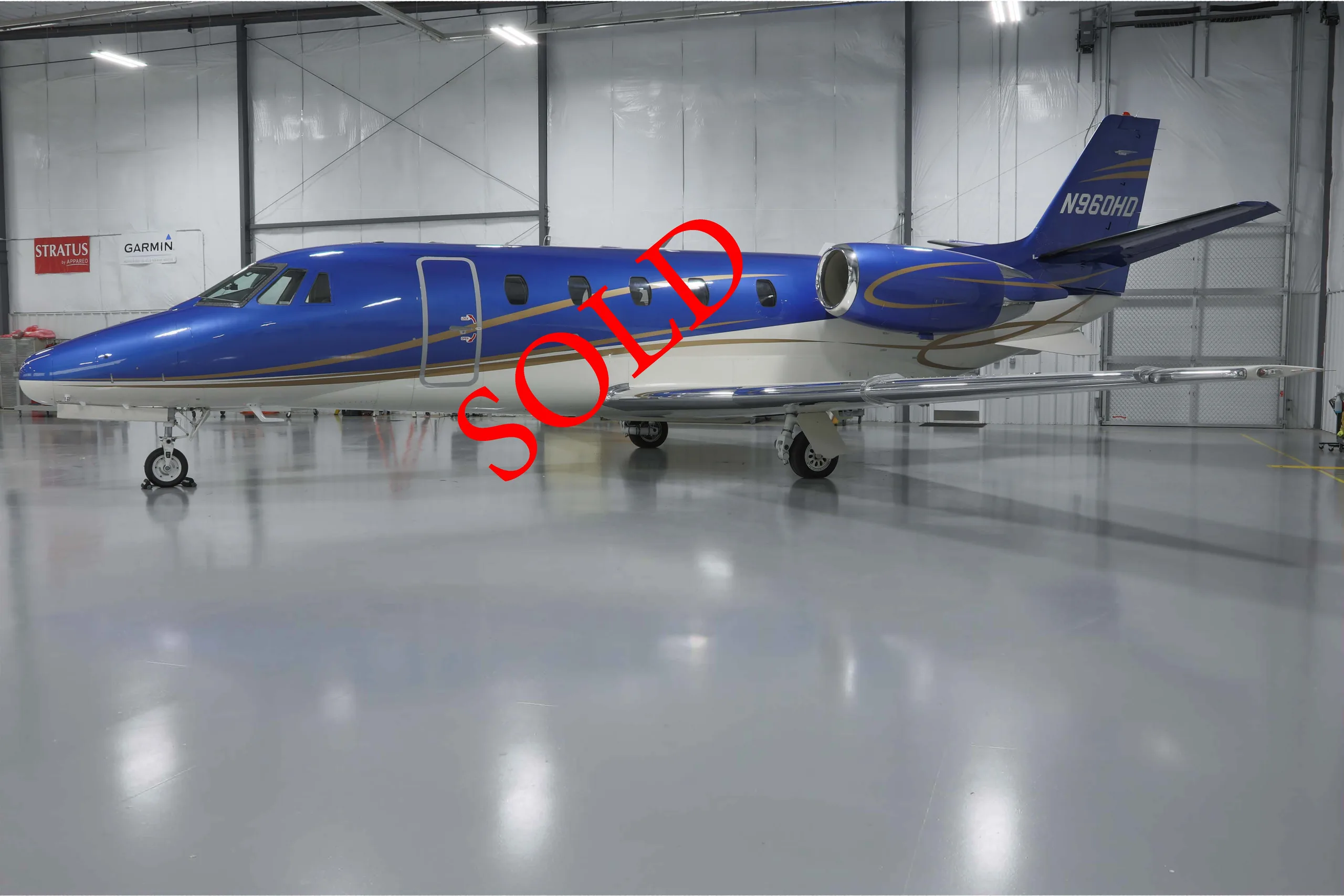 Exterior view of a 2007 Cessna Citation XLS.