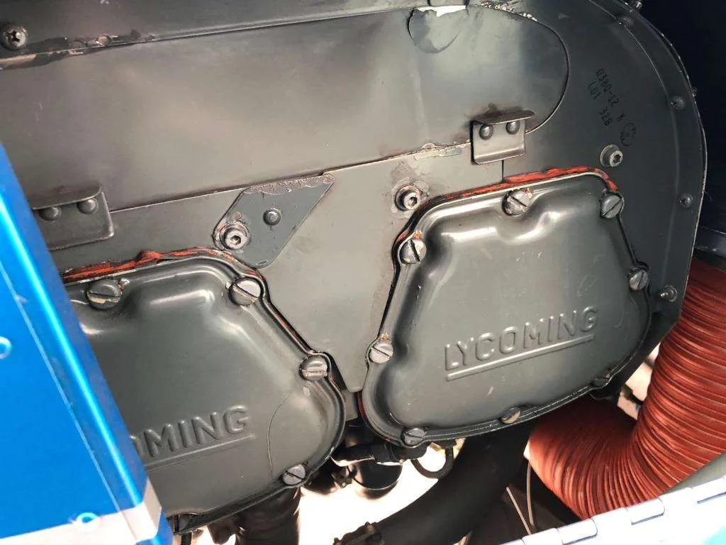 Engine detail of a 2007 Robinson R44 Raven 2.