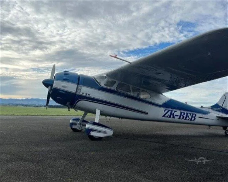 Exterior view of a 1948 CESSNA 195, ZK-BEB.