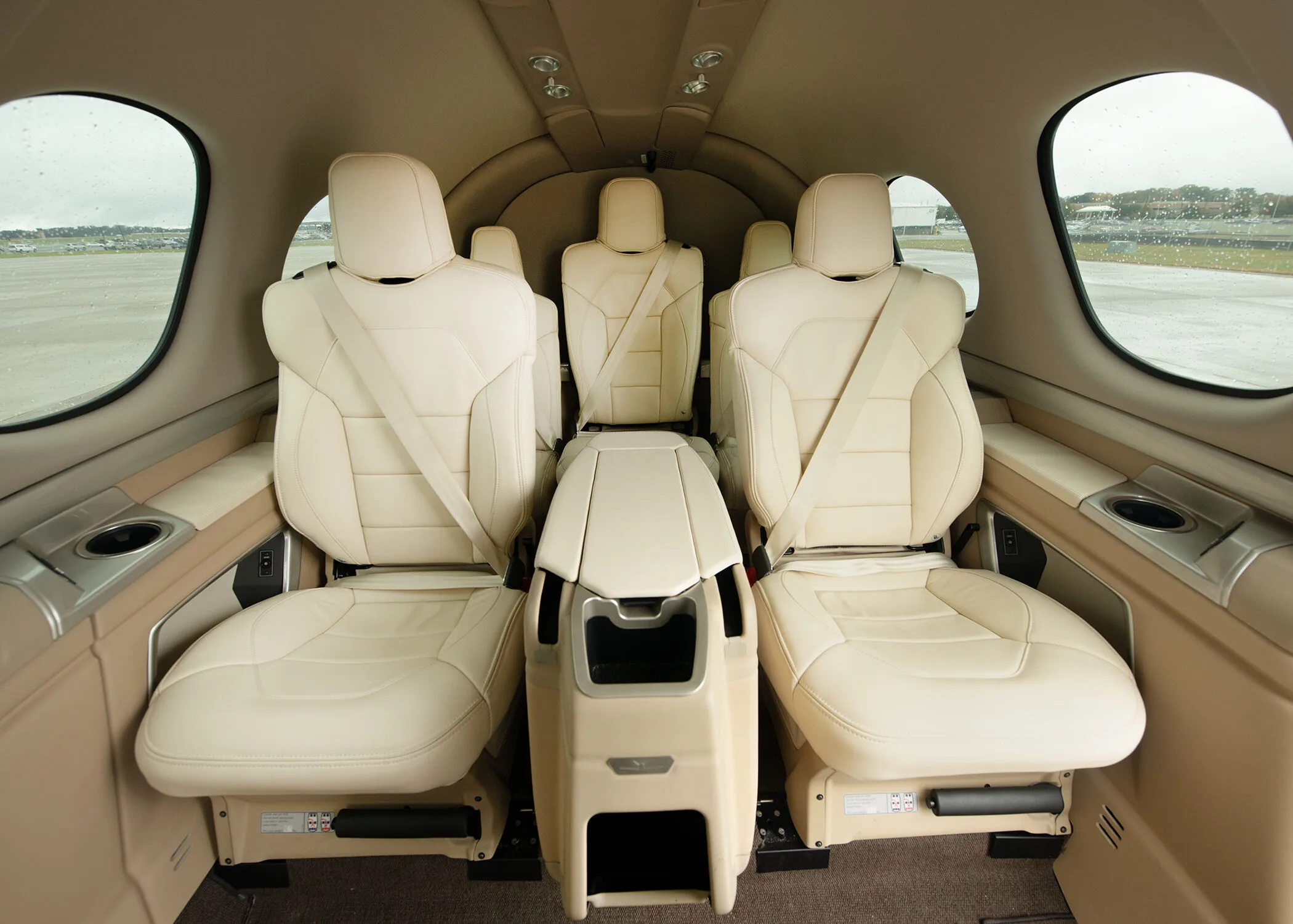 Cabin interior of a 2023 Cirrus SF50 G2+ Elite.