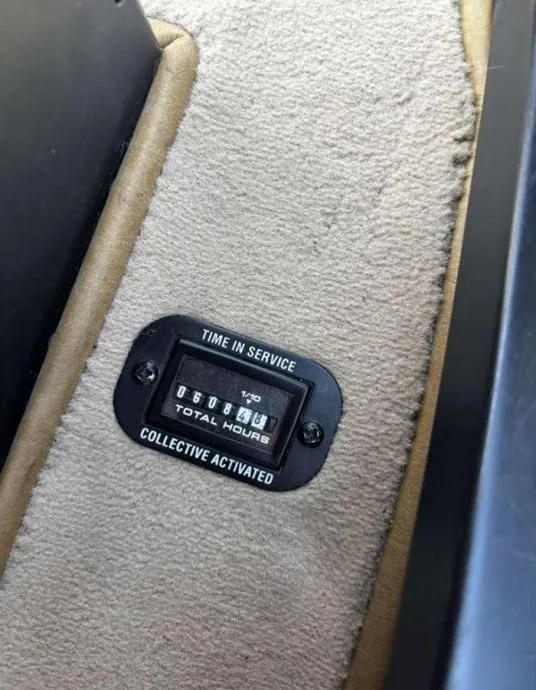 Cabin interior of a 2016 ROBINSON R66.