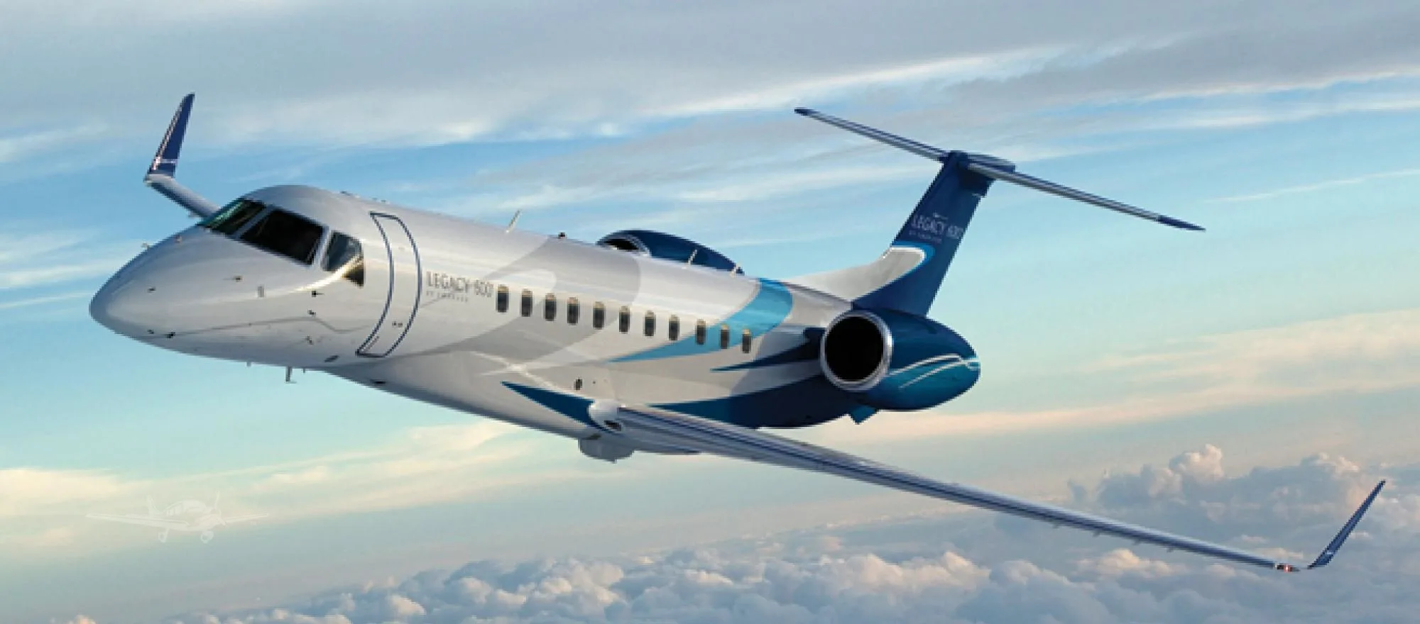 Marketing image of a 2008 EMBRAER LEGACY 600.