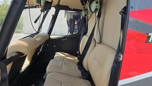 Cabin interior of a 2021 ROBINSON R66.