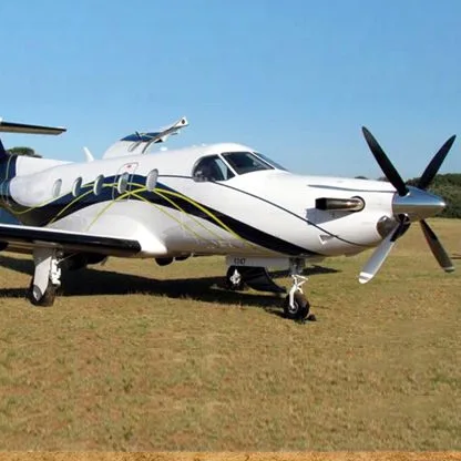 Exterior view of a 2010 Pilatus PC12/47 E NG.