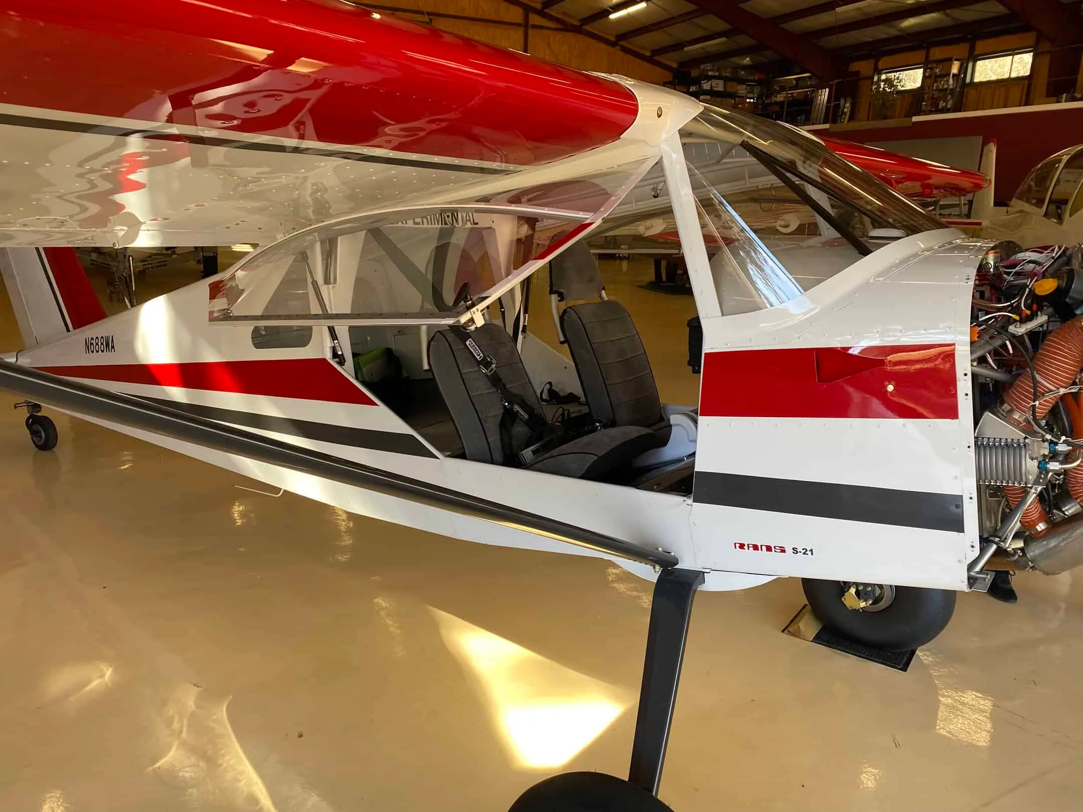 Exterior view of a 2021 Rans S21.