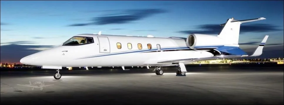 Exterior view of a 2001 LEARJET 60, VH-OLJ.