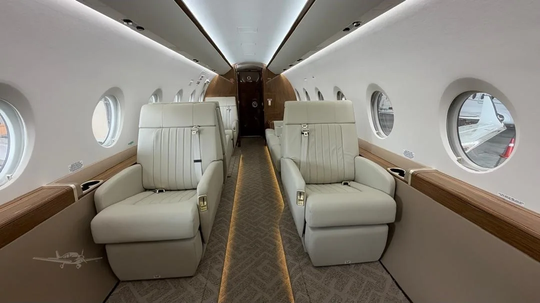 Cabin interior of a 2023 GULFSTREAM G280.