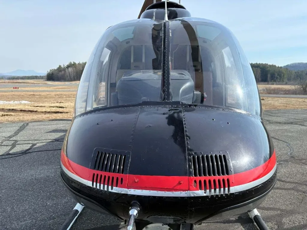Exterior view of a 1981 Bell Jetranger, N217JS.