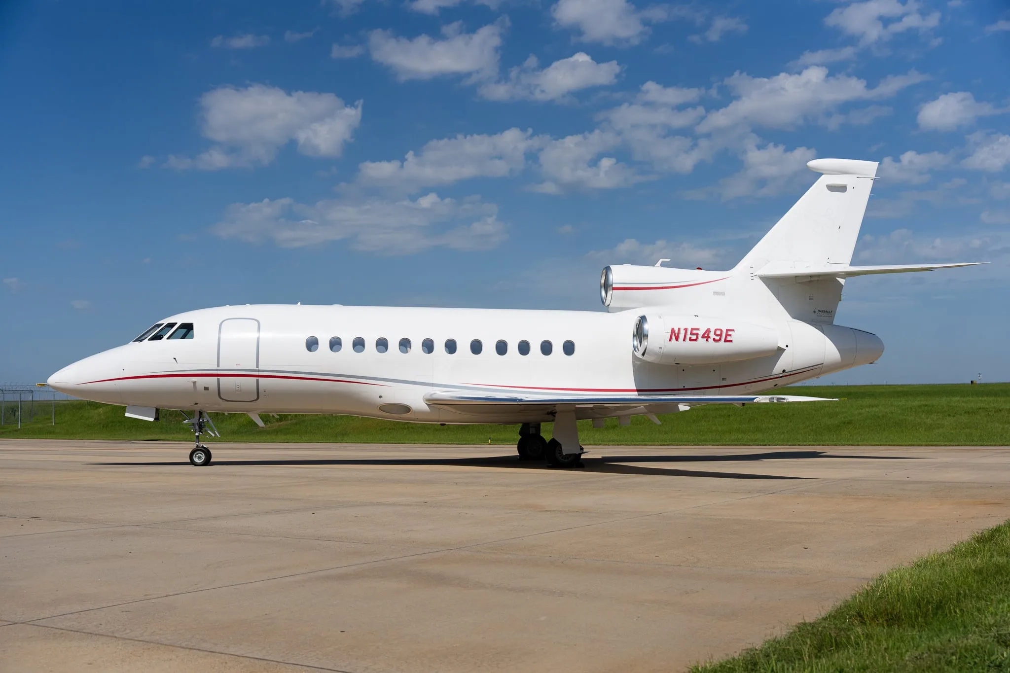 Cabin interior of a 2010 Dassault Falcon 900EX EASY SN 219 | Leviate Air Group.