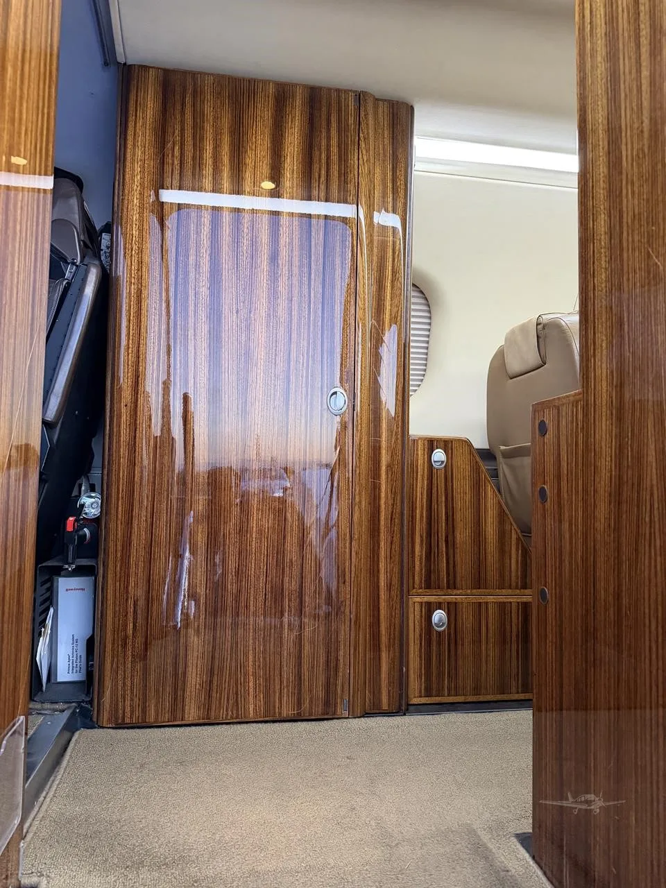 Cabin interior of a 2011 PILATUS PC-12 NG.