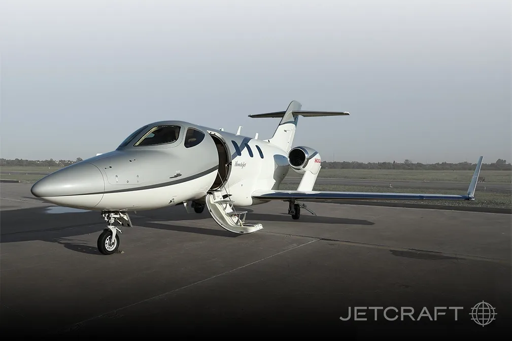 Exterior view of a 2018 HondaJet HA-420.