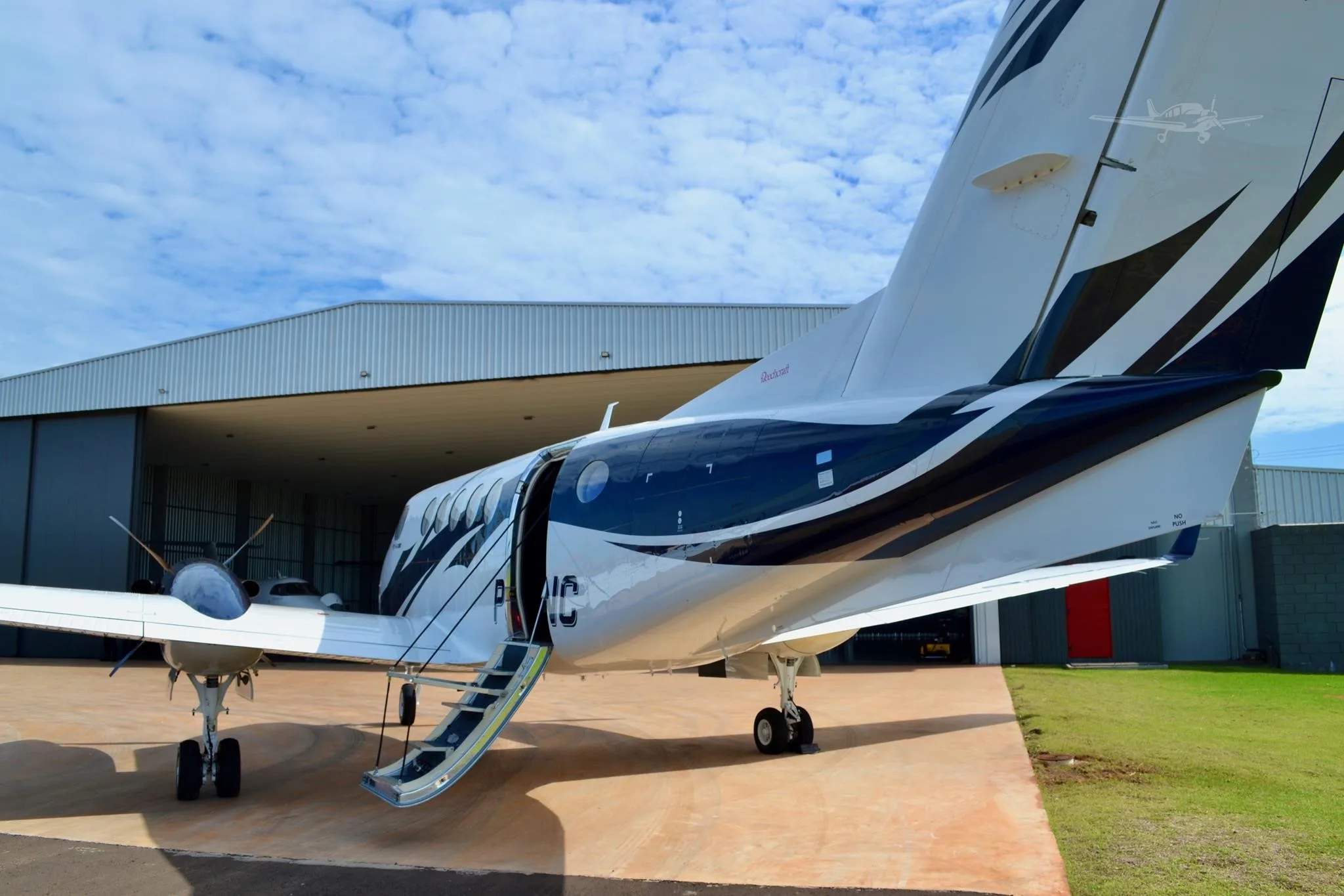 Exterior view of a 2023 BEECHCRAFT KING AIR 260, PS-INC.