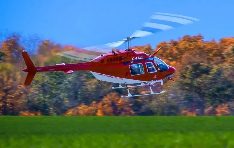 Marketing image of a 1973 Bell Jetranger.