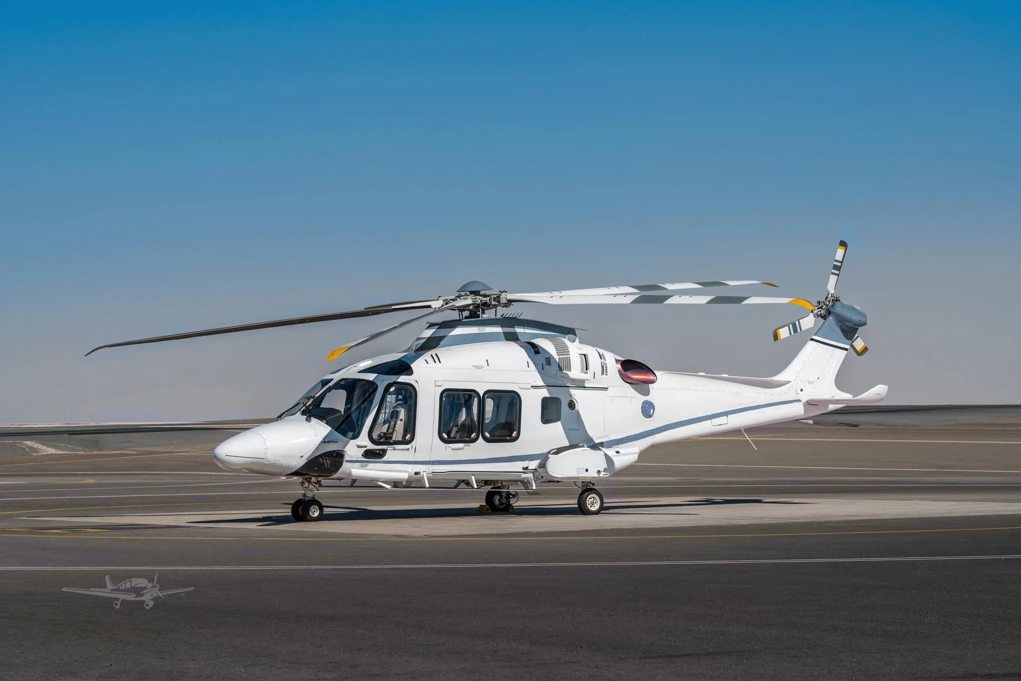 Exterior view of a 2018 LEONARDO AW169.