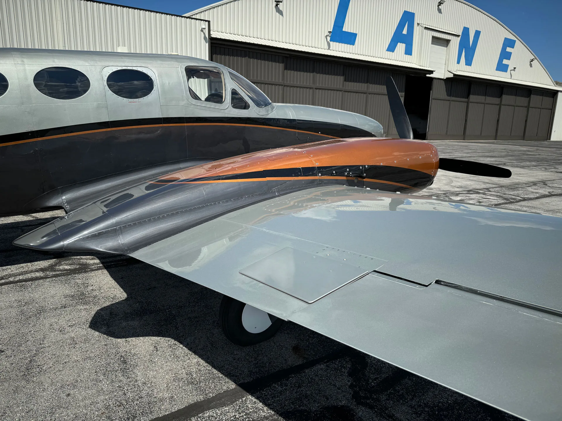 Marketing image of a 1980 Cessna 414A.