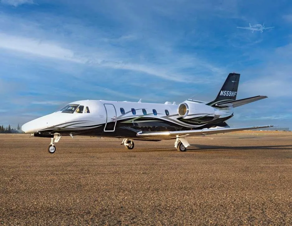 Exterior view of a 2016 CESSNA CITATION XLS+, N559HF.