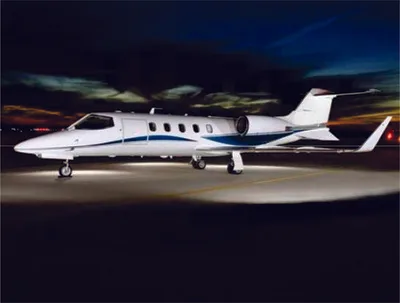Marketing image of a 1998 Learjet 31A.