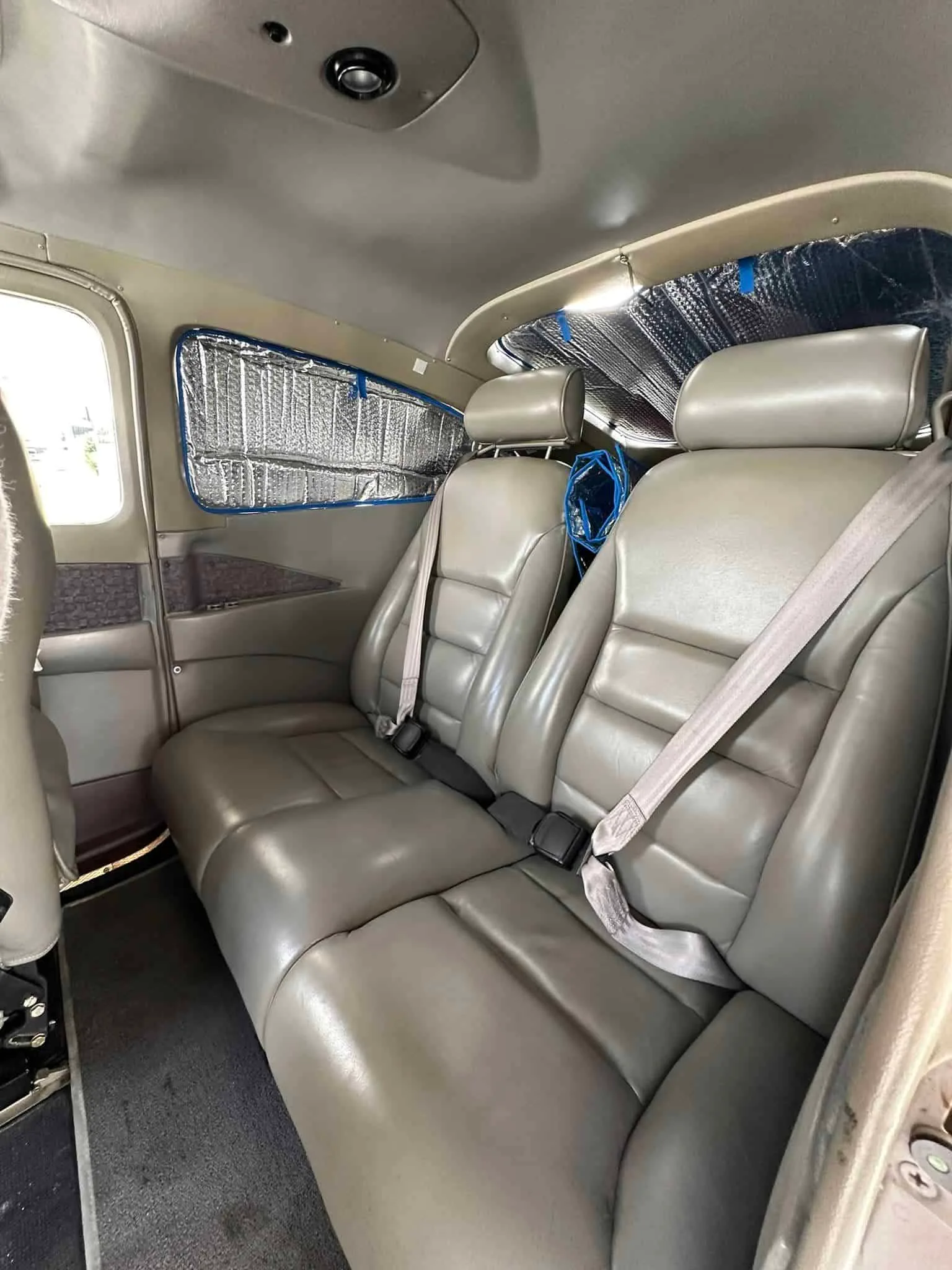 Cabin interior of a 1998 Cessna 182S.
